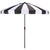 Buti 9 Ft Crank Umbrella, Black Cabana Stripe/Brown Pole For Sale - Image 9 of 9
