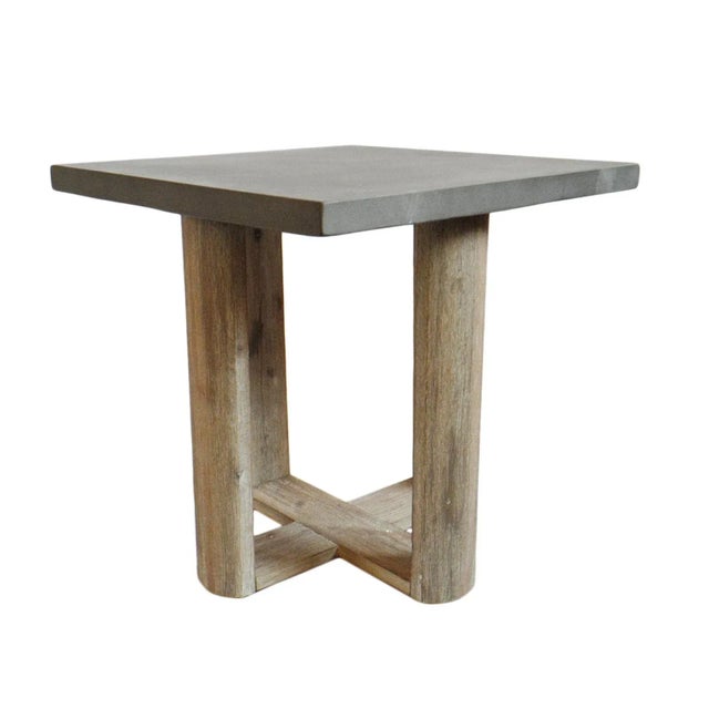 Concrete Top Square Side Table Chairish