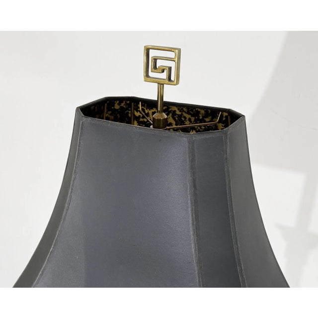 Mid 20th Century Vintage Brass Candlestick Table Lamp For Sale - Image 5 of 5