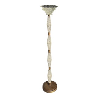 Murano Glass Rostrato Barovier and Toso Floor Lamp 1940s For Sale