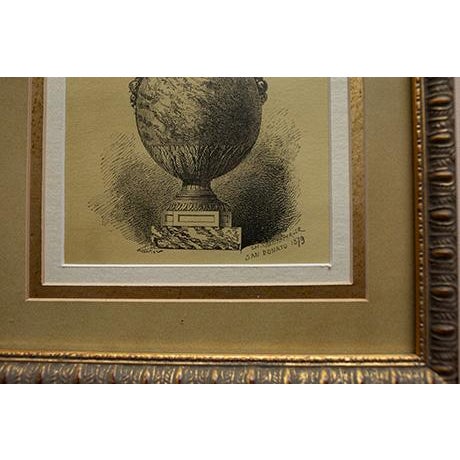 Printmaking Materials Vintage Neoclassical Gilded Framed Prints by c.h. Kreutzberger – Set of 4 For Sale - Image 7 of 15