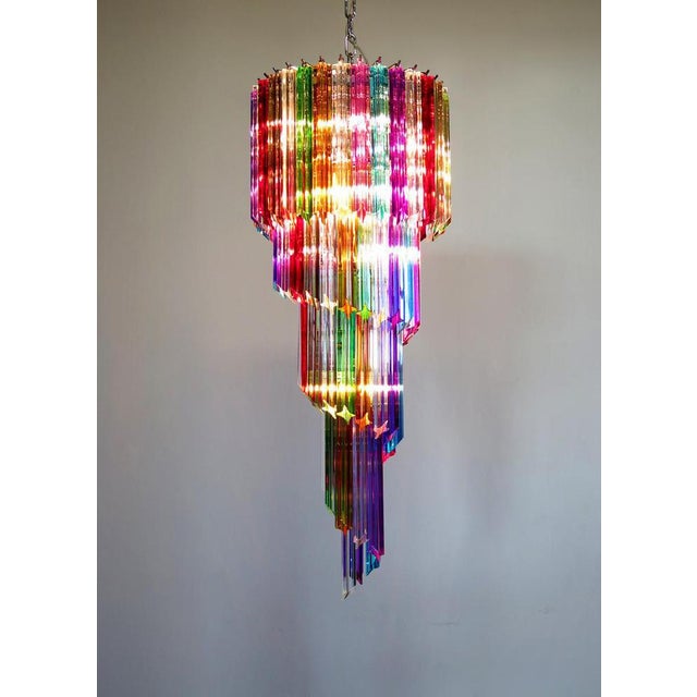 Metal Italian Chandeliers, 1990s, Set of 2 For Sale - Image 7 of 17