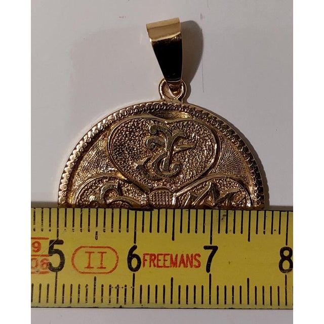 Handmade 18k Gold Coin Pendant, 1930s For Sale - Image 13 of 15