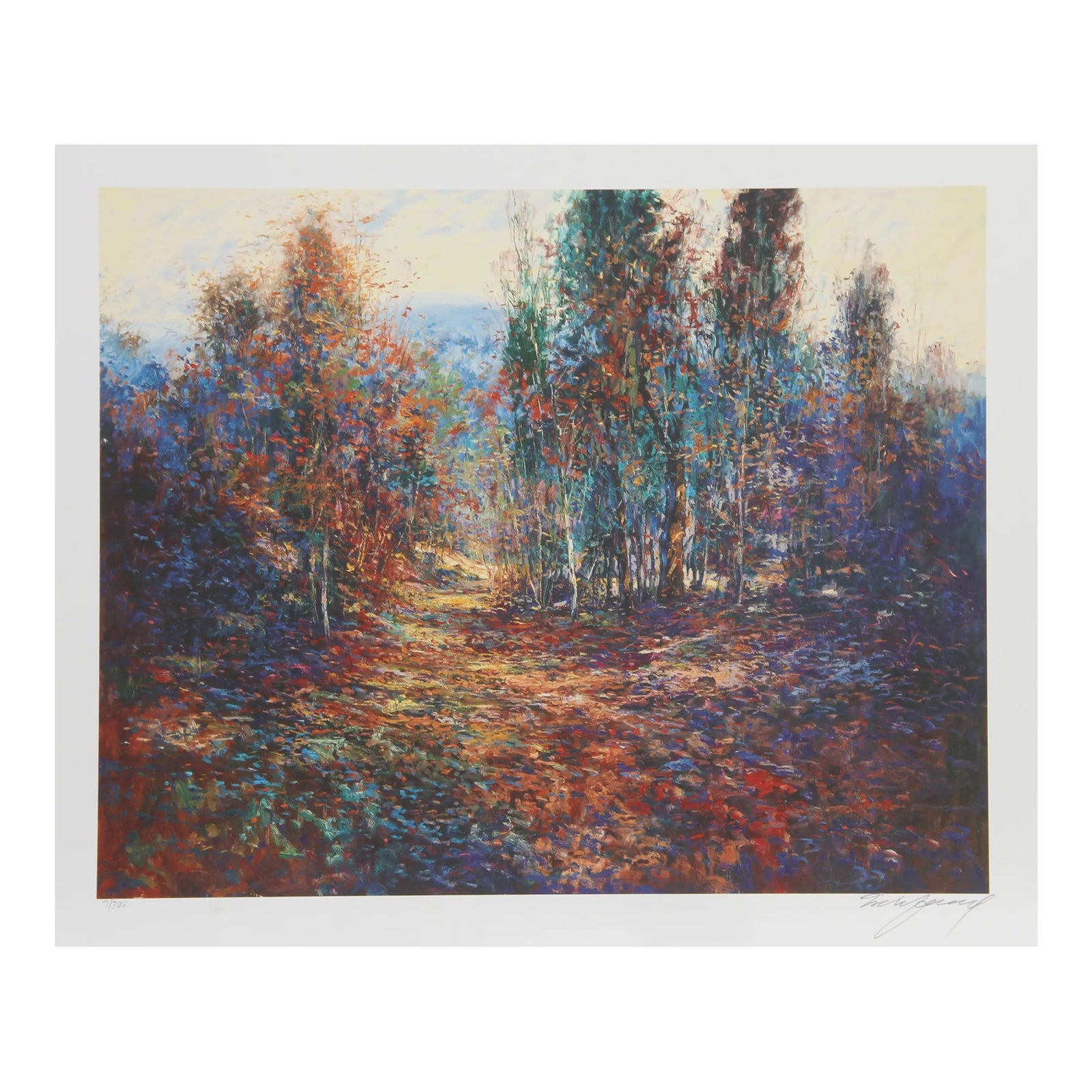 Autumn Splendor, Michael Schofield Lithograph | Chairish