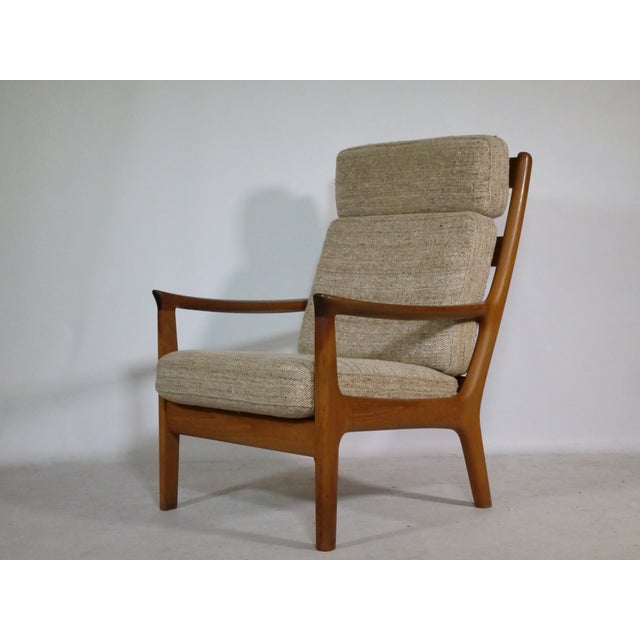 Mid-Century Teak High-Back Chair by Juul Kristensen, Denmark, 1960s For Sale - Image 14 of 14
