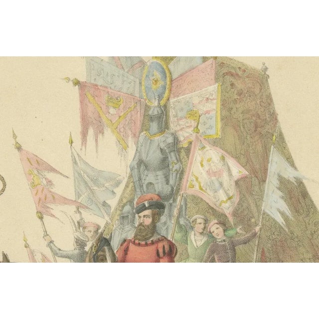 Burgundian Triumph – The Grand Procession of Charles the Bold’s Defeat This captivating hand-colored lithograph, created...