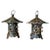 Pair Antique Chinese Iron Pagoda Garden Candle Lanterns For Sale - Image 13 of 13