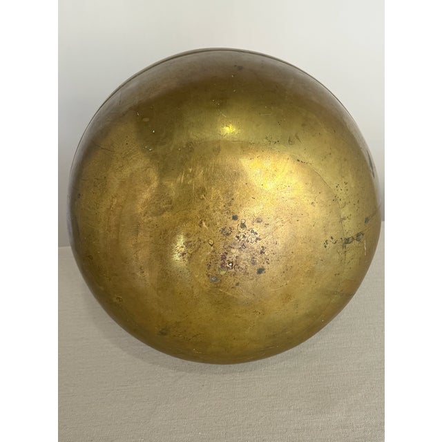 1900s Antique Brass Vase With Chinoiserie Details For Sale In Los Angeles - Image 6 of 6