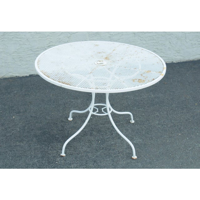 High Quality Vintage Round Wrought Iron Table