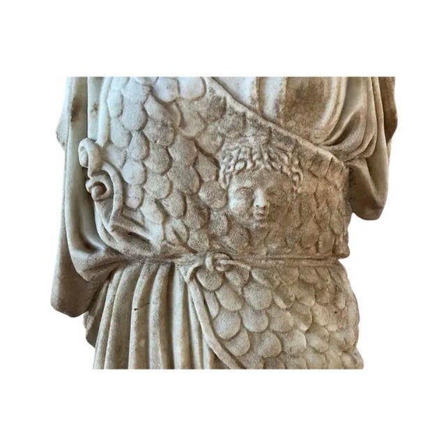 Greek Roman Marble Torso Sculpture on Iron Stand, 20th Century, Italy For Sale - Image 14 of 18