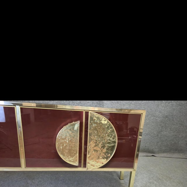 A bold, sculptural contemporary sideboard designed by justfurnituress and entirely handcrafted in italy (2025–2026). The...