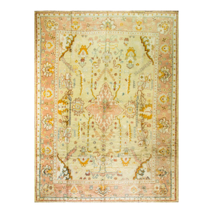 Antique Oushak Carpet , 10'9" X 14' #16474