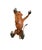 Brown Late 20th Century Large Leather-Wrapped Monkey Figure With Glass Eyes, Safari Sculpture, 24"h For Sale - Image 8 of 8