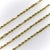 Vintage 14k Gold Bar Link and Rope Chain For Sale - Image 4 of 9
