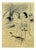André Szenes, In the Storm of Time, 1920s, Ink on Paper For Sale