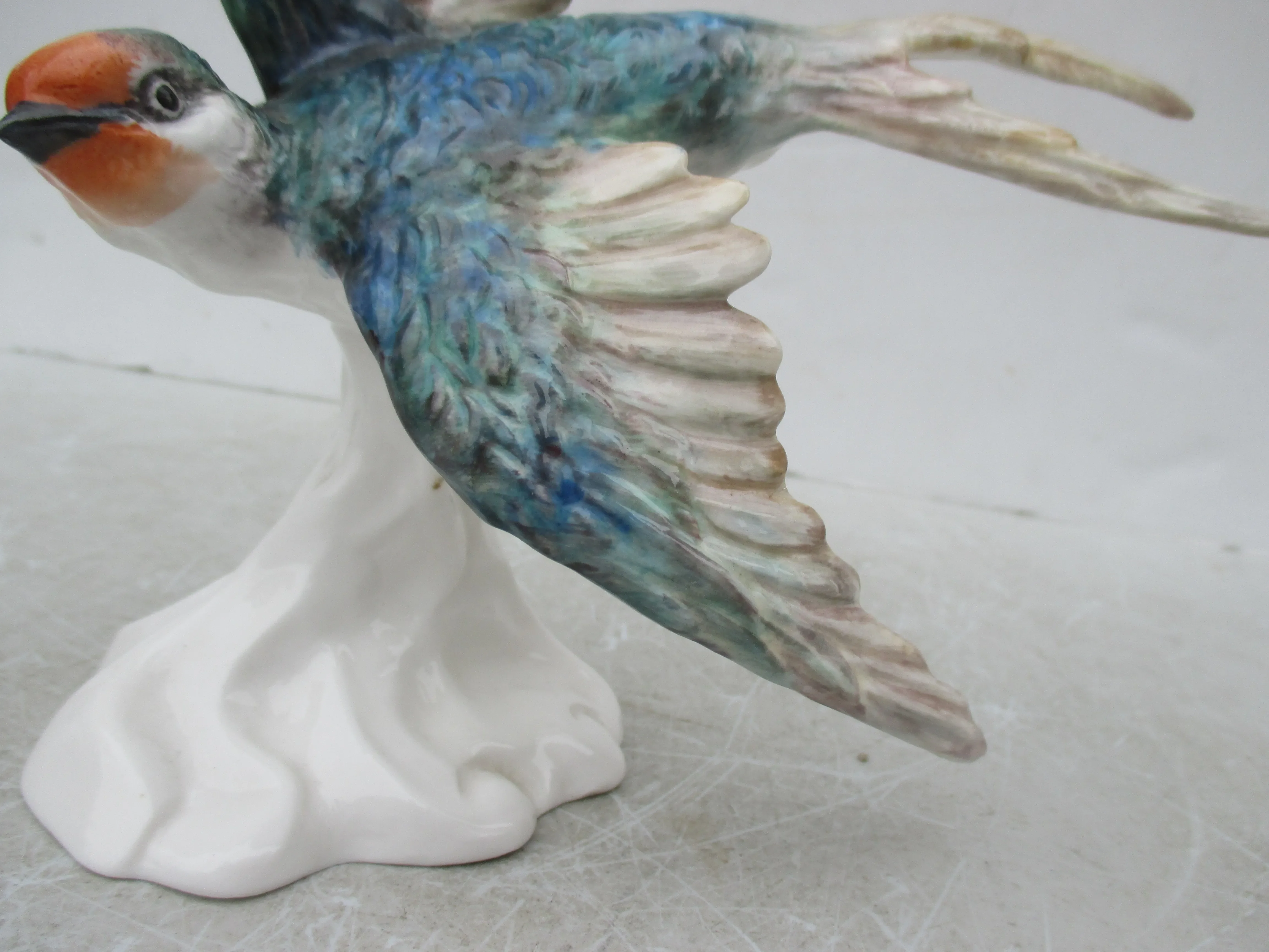 Pair of J T Jones Crown Staffordshire Birds Bone China - A Pair of