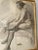 Gray 1890s Pencil Drawing of Nude Woman For Sale - Image 8 of 12