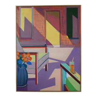 Back Porch Arrangement Oil Painting For Sale