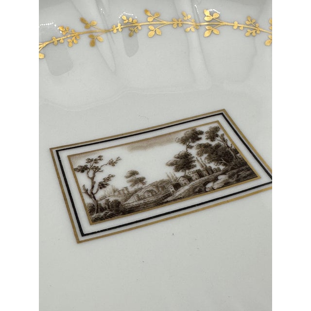 Italian 1970s Richard Ginori Fiesole Serving Dish – Italian Porcelain Landscape Scene For Sale - Image 3 of 9
