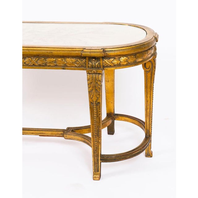 Low French Louis Revival Giltwood Coffee Table, 1930s For Sale - Image 14 of 17