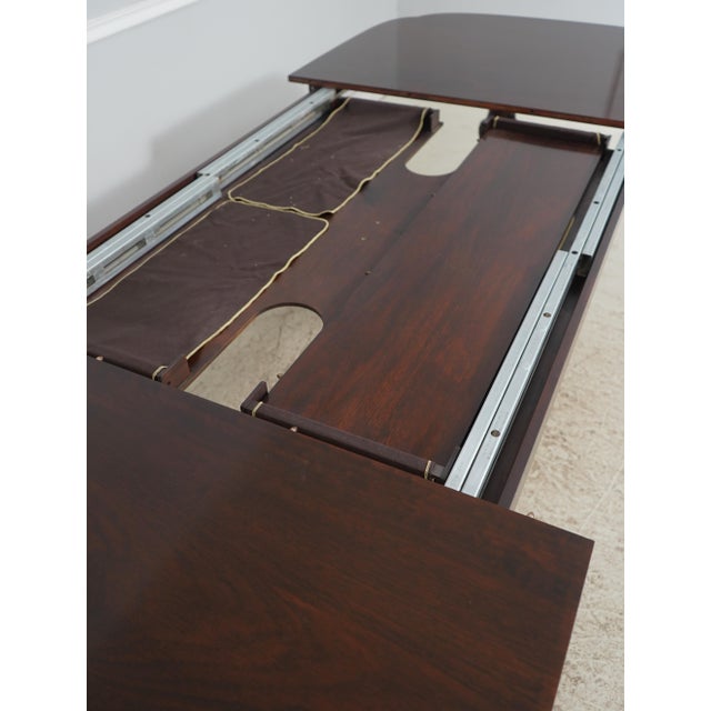 Stickley Flame Mahogany Double Pedestal Dining Table For Sale - Image 10 of 18