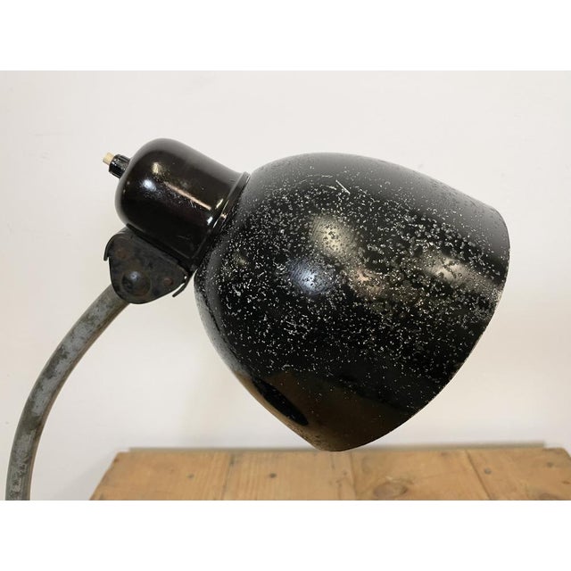 Black Industrial Table Lamp, 1950s For Sale - Image 9 of 17