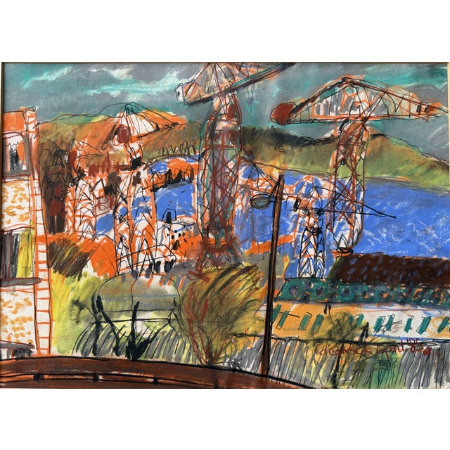 Rosemary Beaton, Landscape, 1985, Mixed Media on Paper For Sale