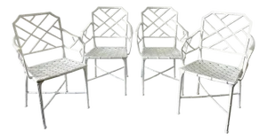 Brown Jordan Hall Bradley "Calcutta" Armchairs - Set of 4