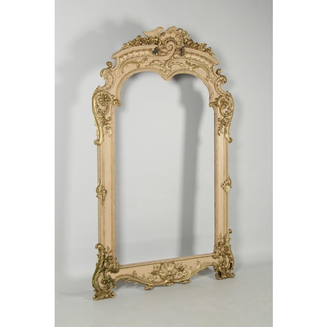 Rococo Large Antique Rokoko Style Frame, 1860 For Sale - Image 3 of 18