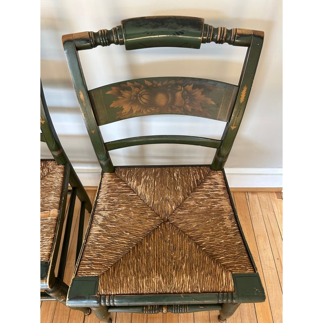 4 Vintage Hitchcock Harvest Chairs For Sale In Washington DC - Image 6 of 6