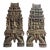 Grand 6ft Custom Architectural Hand-Carved Hardwood Temple Panels - Pair For Sale