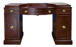 Vintage 1940’s Mahogany Double Pedestal Sideboard
