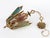 Metal 1960s Spanish Gothic Brass 3-Light Lantern With Multi-Color Stained Cathedral Glass For Sale - Image 7 of 12
