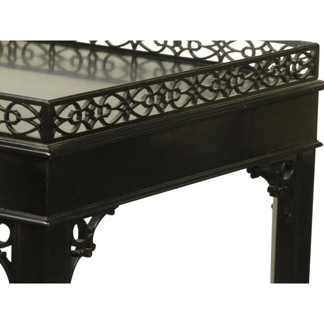 Kindel Furniture 1990s Black Lacquer Tea Tables, Pair For Sale - Image 4 of 7