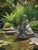 Stone Gray Vintage Limestone Putti Riding a Giant Tortoise Garden Statue For Sale - Image 8 of 8