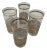 Mid 20th Century Georges Briard Crown and Scroll 22k Highball Glasses - Set of 4 For Sale