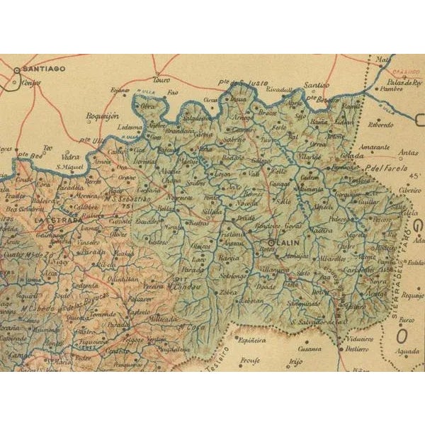 Map of Pontevedra, 1902 For Sale - Image 3 of 7