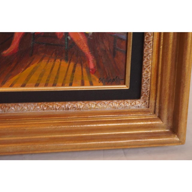 William Gropper Behind the Set Oil Painting, 20th Century For Sale In San Diego - Image 6 of 7