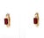 0.71 Ct Natural ruby earring in 14k gold For Sale - Image 11 of 18