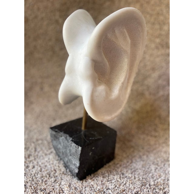 Abstract "All Ears" Carrara Marble Sculpture For Sale - Image 3 of 7