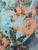 Abstract Original Aqua and Peach Abstract Painting on Canvas For Sale - Image 3 of 9