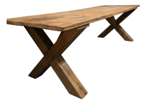 Large Architectural Dining Table in Wood, 1870