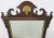 Mahogany Chippendale style mirror made by Council furniture , carved gold gilt shell on top, beveled mirror