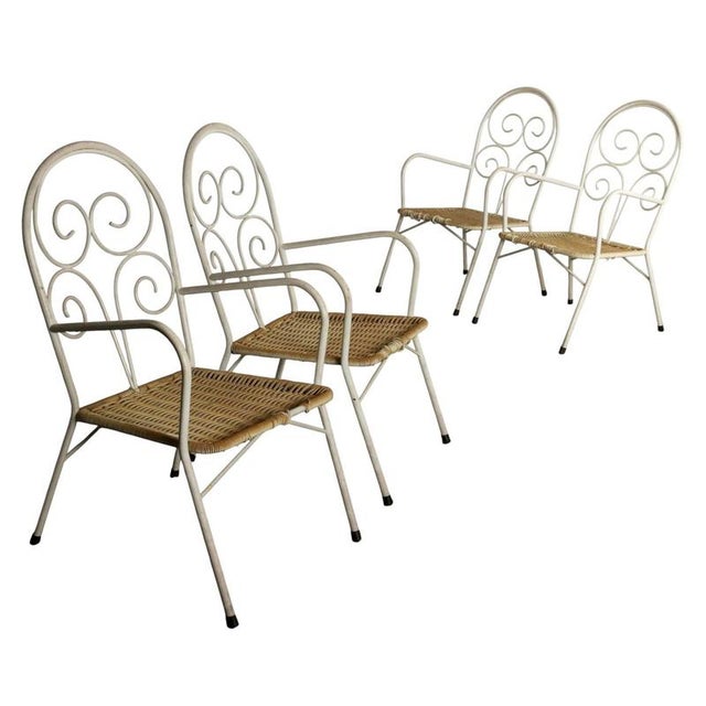 Vintage Garden Chairs, 1960s, Set of 4 For Sale - Image 11 of 11
