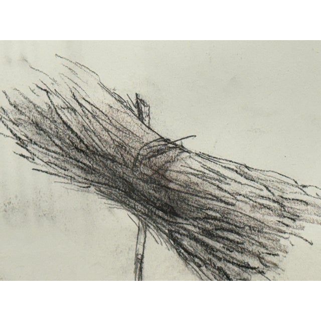 Drawing of European Laborer in Charcoal, Framed For Sale In San Francisco - Image 6 of 12