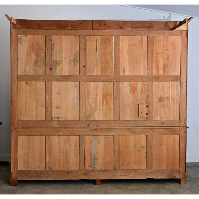 French 19th Century Pine and Glass Door Bibliotheque For Sale - Image 9 of 13