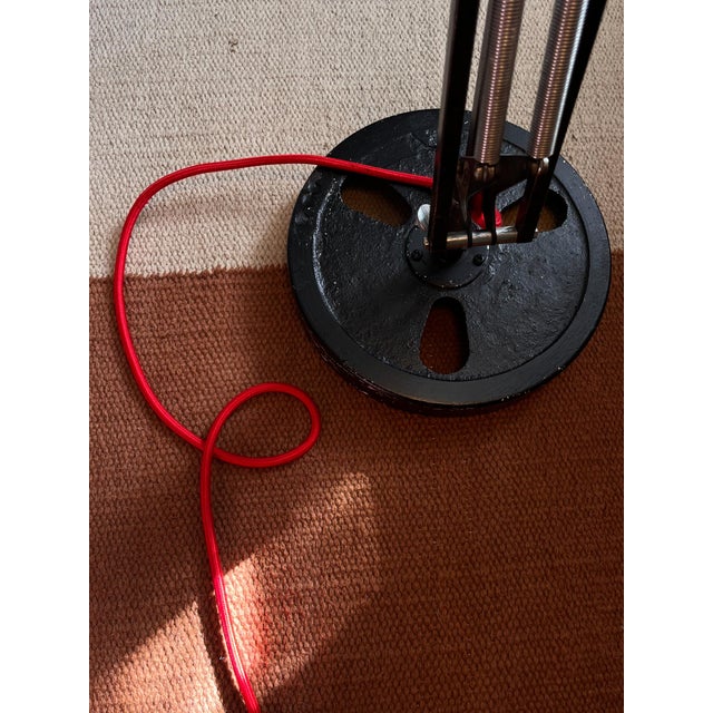 Brutalist Luxo Task Lamp with Extended Reach and Custom Base, 1950s For Sale - Image 12 of 13