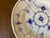 Hand painted cobalt blue design is the classic Danish blue fluted motif