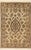 Shabby Chic Medallion 1990's Pak-Persian Beige/Pink Wool Rug - 4'1'' X 6'2'' For Sale - Image 9 of 9