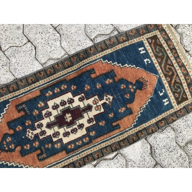 Tribal 1960s Vintage Handmade Rug For Sale - Image 3 of 6